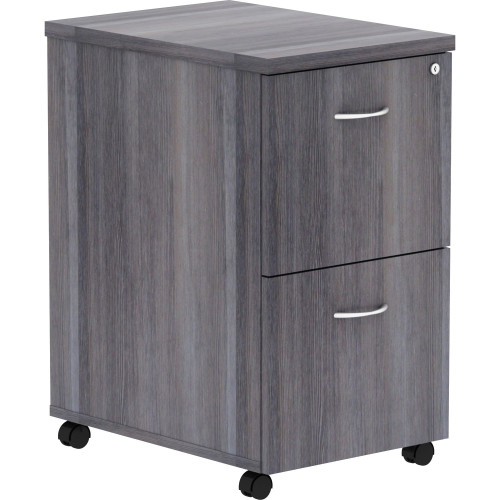 Lorell Weathered Charcoal Laminate Desking Pedestal - 2-Drawer (69561) - Mycitystee