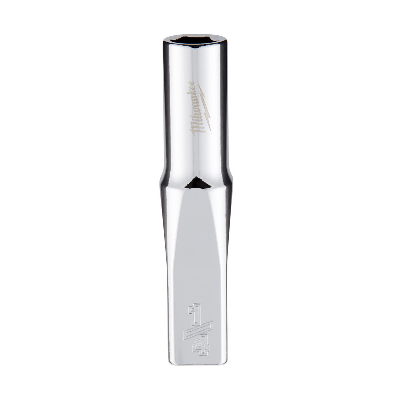 Milwaukee 1/4 in. X 1/4 in. drive SAE 6 Point Standard Deep Socket 1 pc - Mycitystee