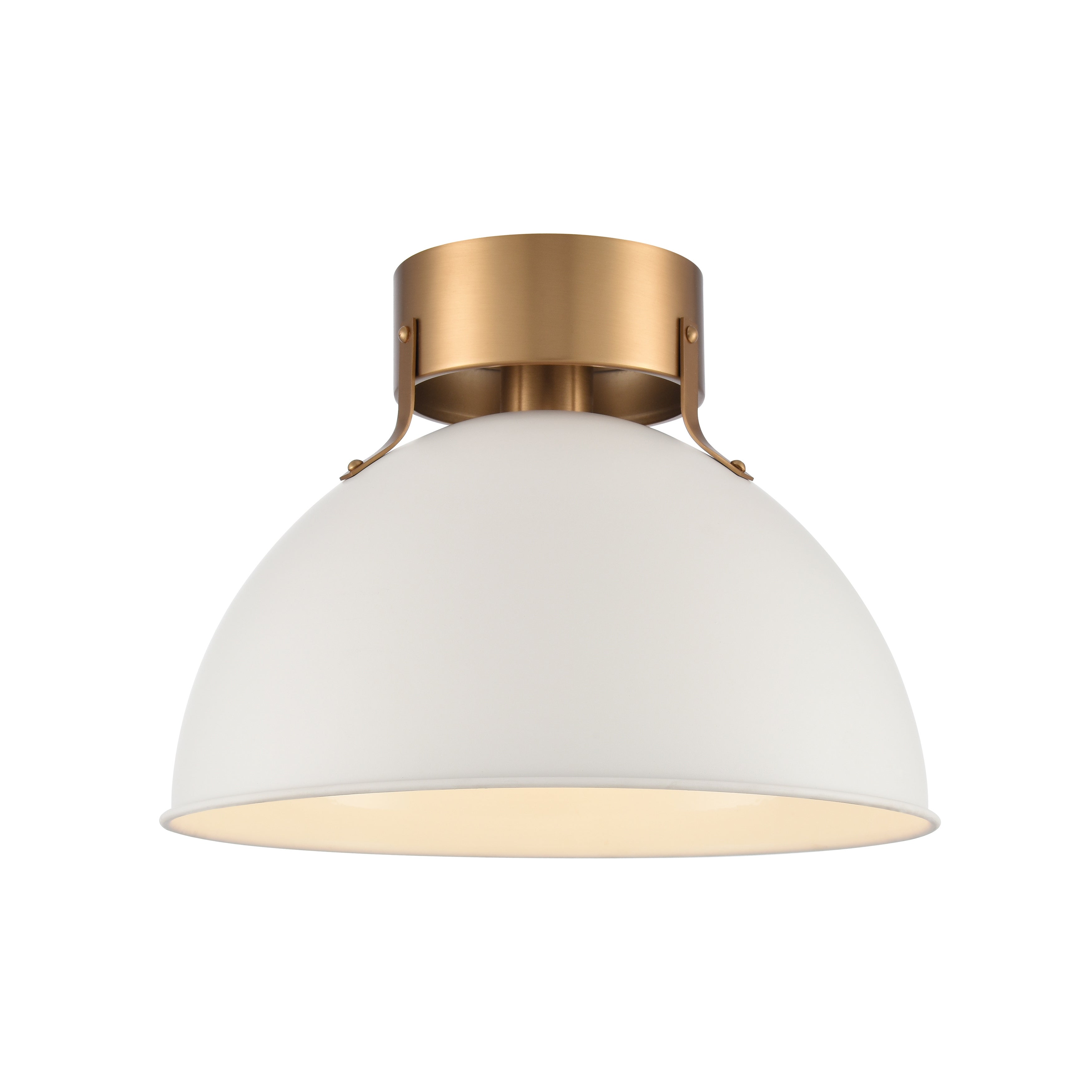 Zayne 12'' Wide 1-Light Semi Flush - Mycitystee