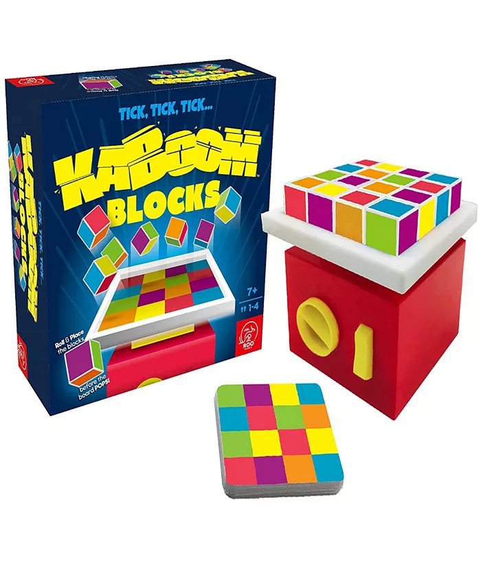 Roo Games Kaboom Blocks Fast-paced Matching Building Game 38 Piece Set - Mycitystee