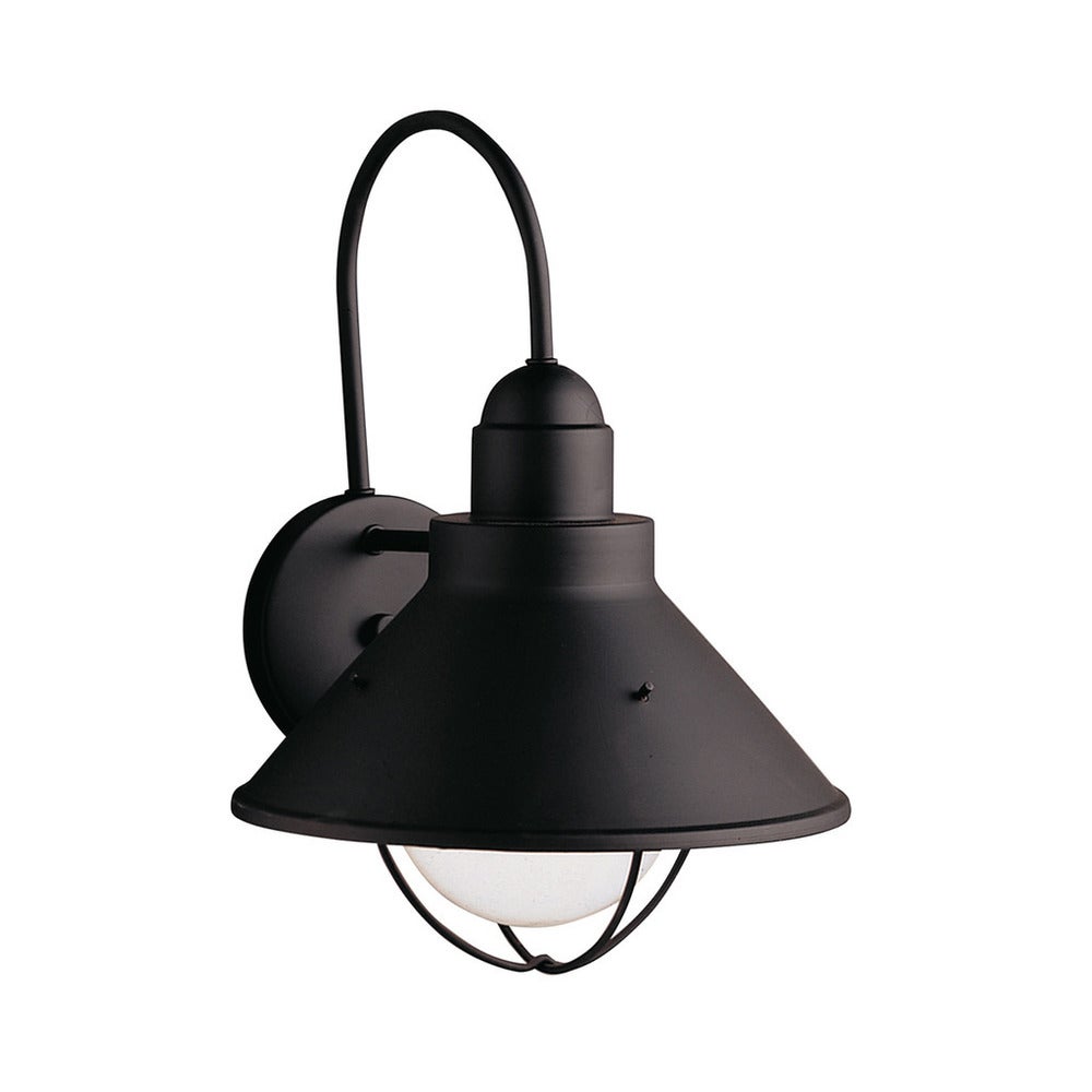 Kichler Lighting Seaside Collection 1-light Black Outdoor Wall Lantern Shopping - The Best Deals on Outdoor Barn Lights | 18844670 - Mycitystee