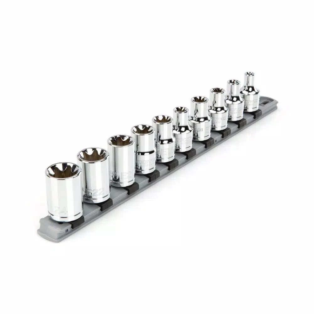 TEKTON 1/2 in. Drive External Star Socket Set (10-Piece) and#8211; XDC Depot - Mycitystee