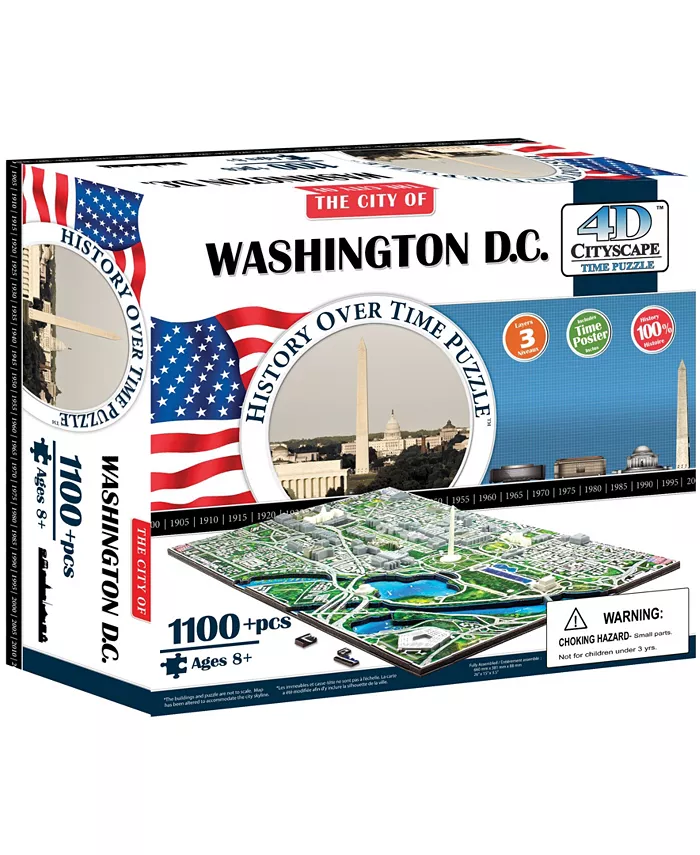 4D Cityscape Time Puzzle - Washington DC， USA - Mycitystee