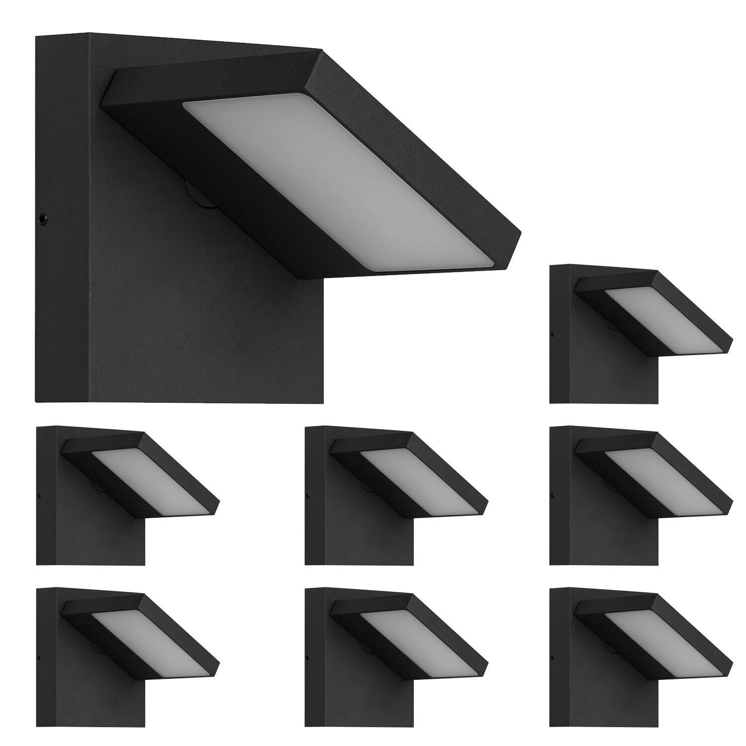 Outdoor Wall Sconce Lantern 8-Pack IP54 Wall Light LED for Porch 32109 Shopping - The Best Deals on Outdoor Wall Lanterns | 41110703 - Mycitystee