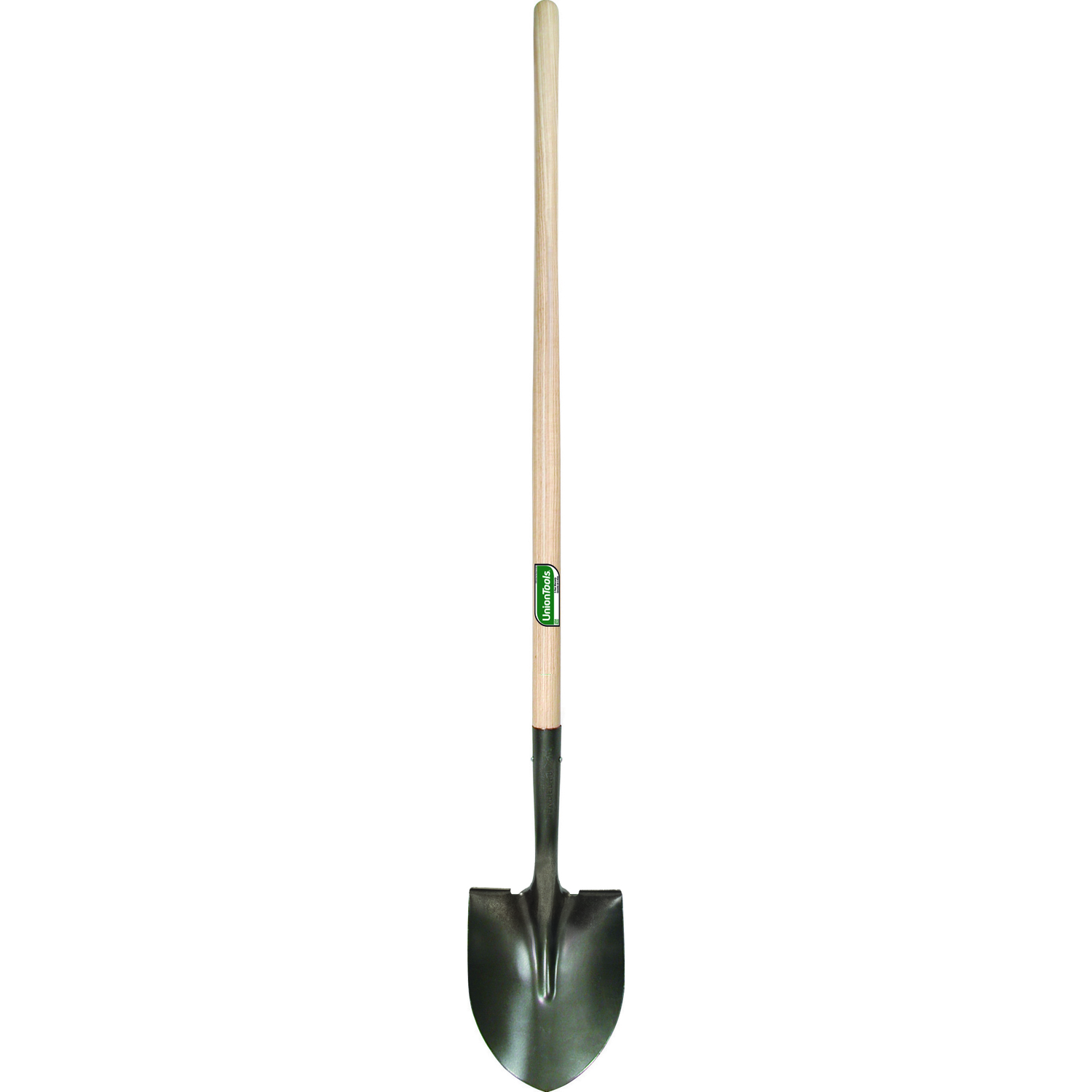 UnionTools 59 in. Steel Round Digging Shovel Wood Handle - Mycitystee