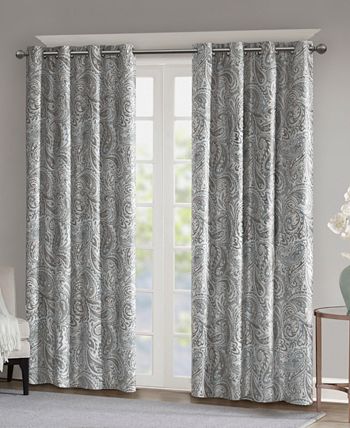 SunSmart Jenelle Paisley Total Blackout Window Panel， 50