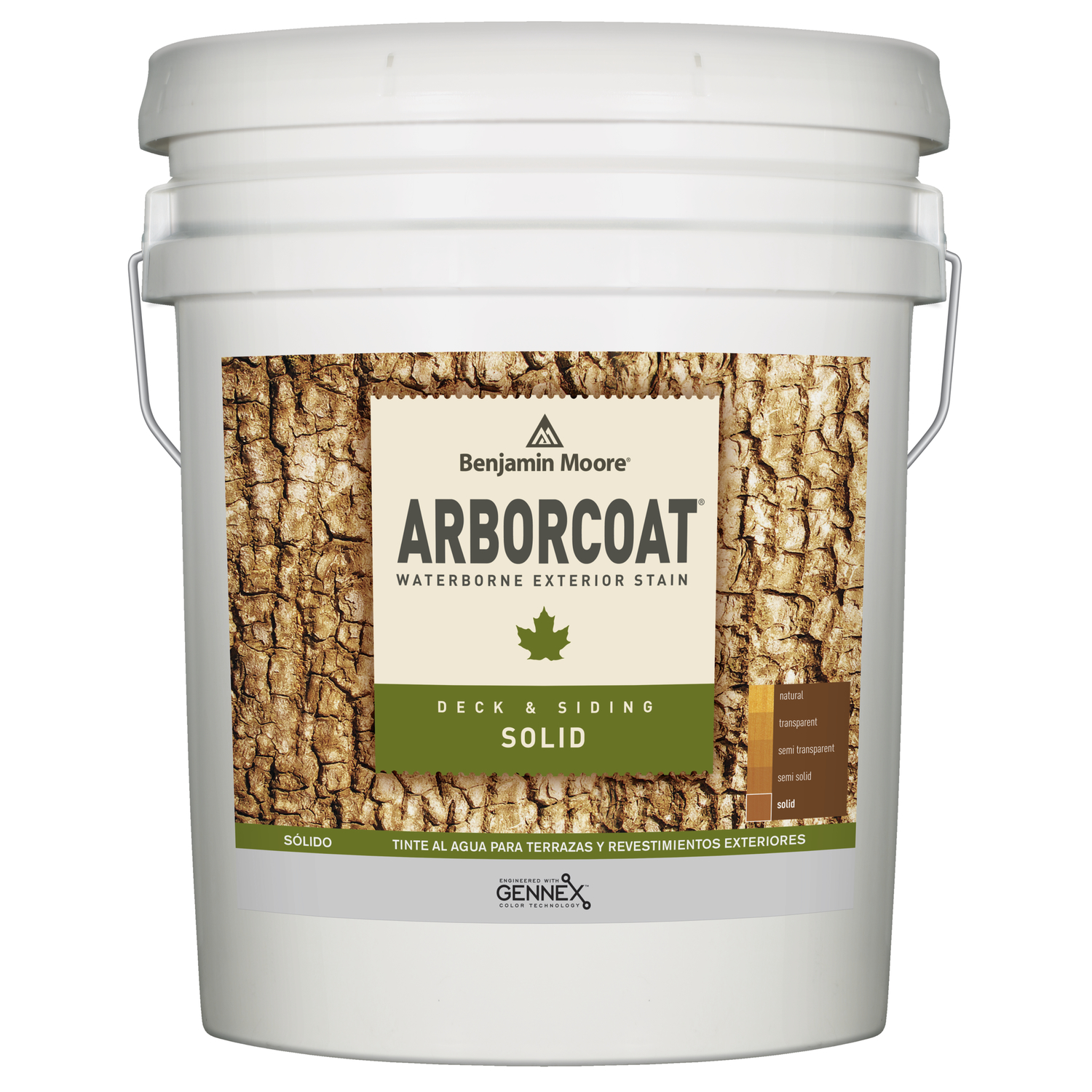 Benjamin Moore Arborcoat Solid Tintable Matte Base 1 Acrylic Latex Deck and Siding Stain 5 gal - Mycitystee