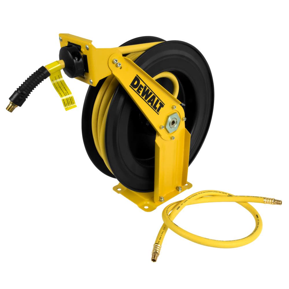 DEWALT 3/8 in. x 50 ft. Double Arm Auto Retracting Air Hose Reel DXCM024-0343 from DEWALT - Mycitystee