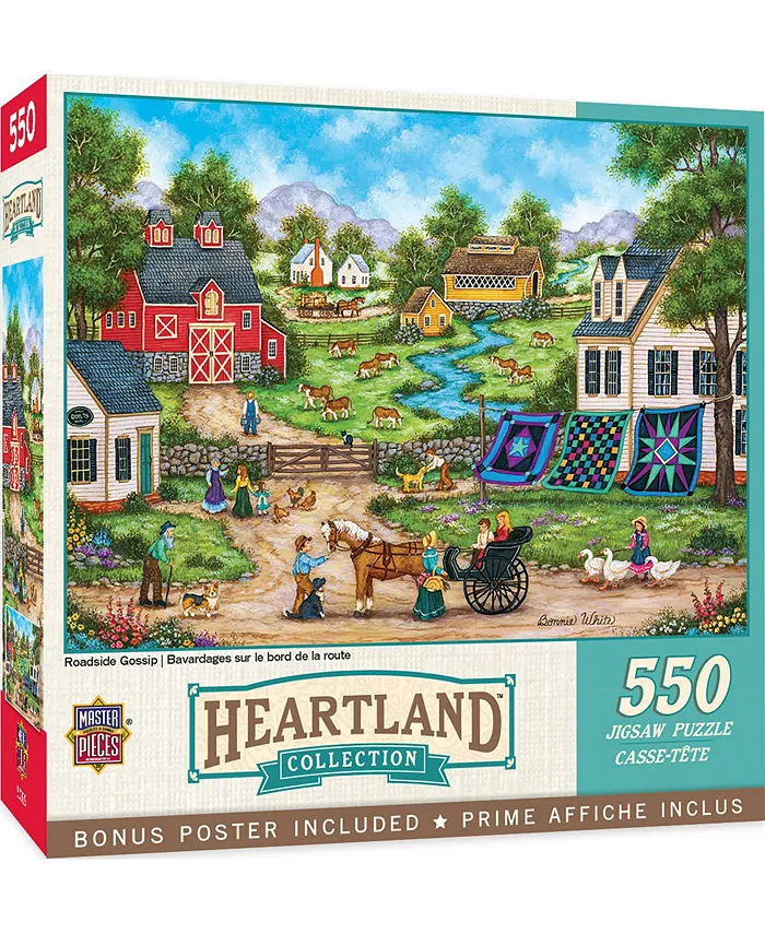 MasterPieces Puzzles MasterPieces 550 Piece Jigsaw Puzzle for Adults - Roadside Gossip - Mycitystee
