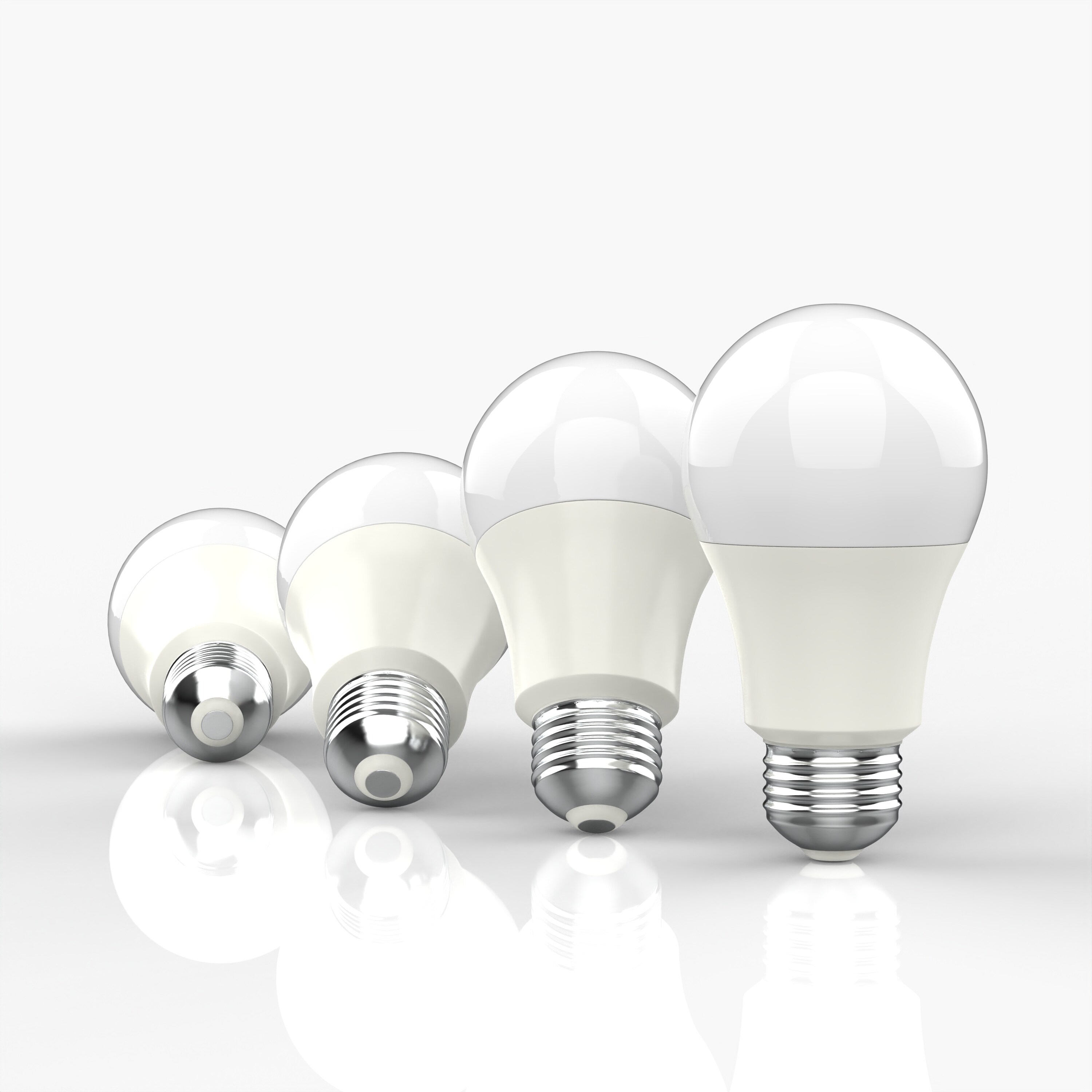 Vintage Non-Dimmable A19-9W LED Bulbs with E26 Base， 80+ CRI， Warm White 2700K， 805 Lumens， White (Pack of 4) by JONATHAN Y - Mycitystee
