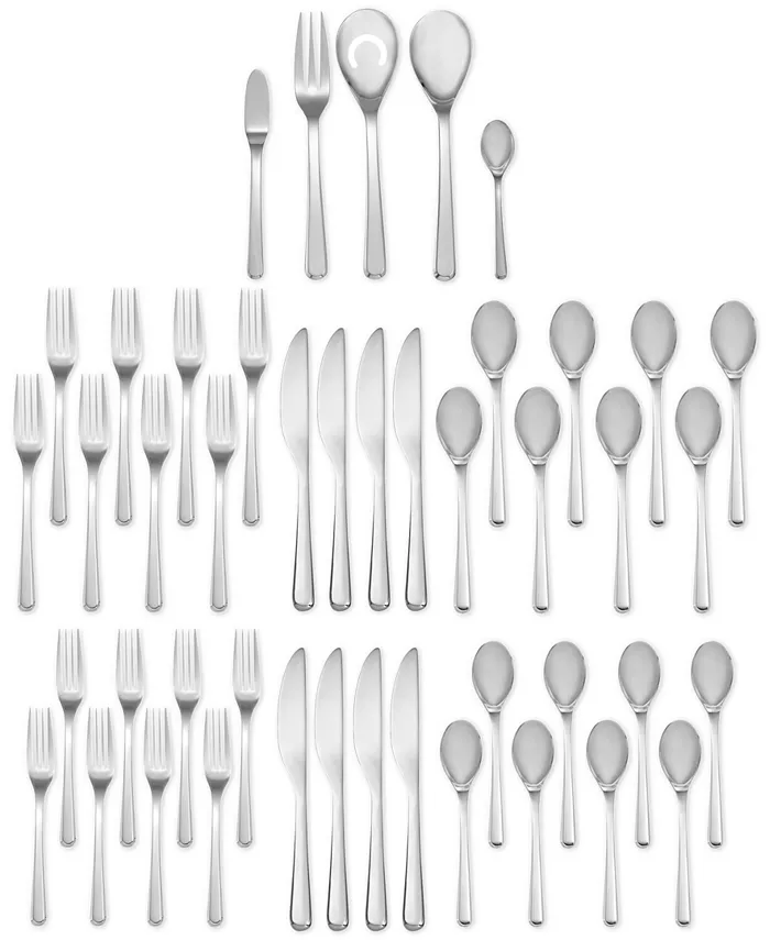 Nambandeacute 45-Pc. Aura Flatware Set， Service for 8 - Mycitystee