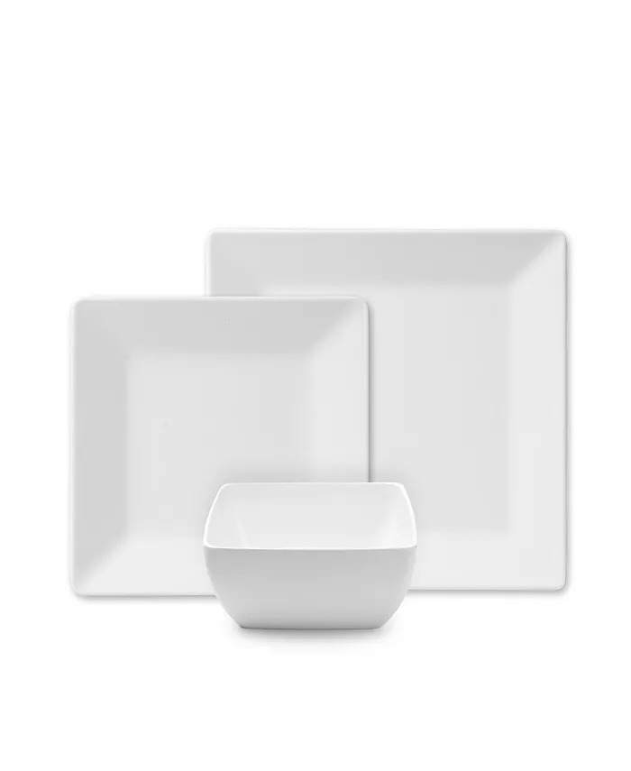 Q Squared Diamond Square Melamine 12pc Set - Mycitystee