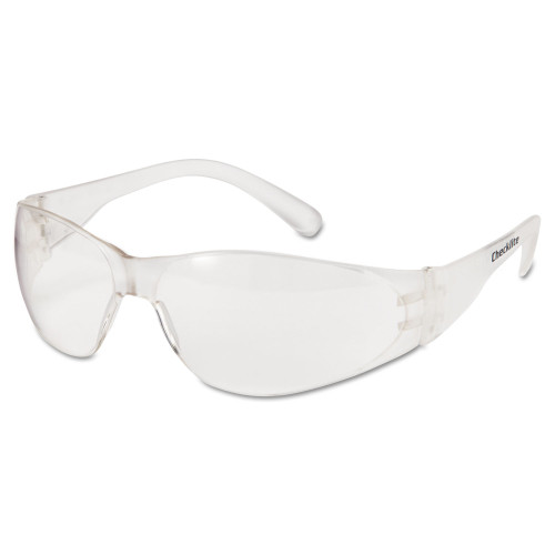 MCR Safety Checklite Safety Glasses， Clear Frame， Clear Lens (CL010) - Mycitystee