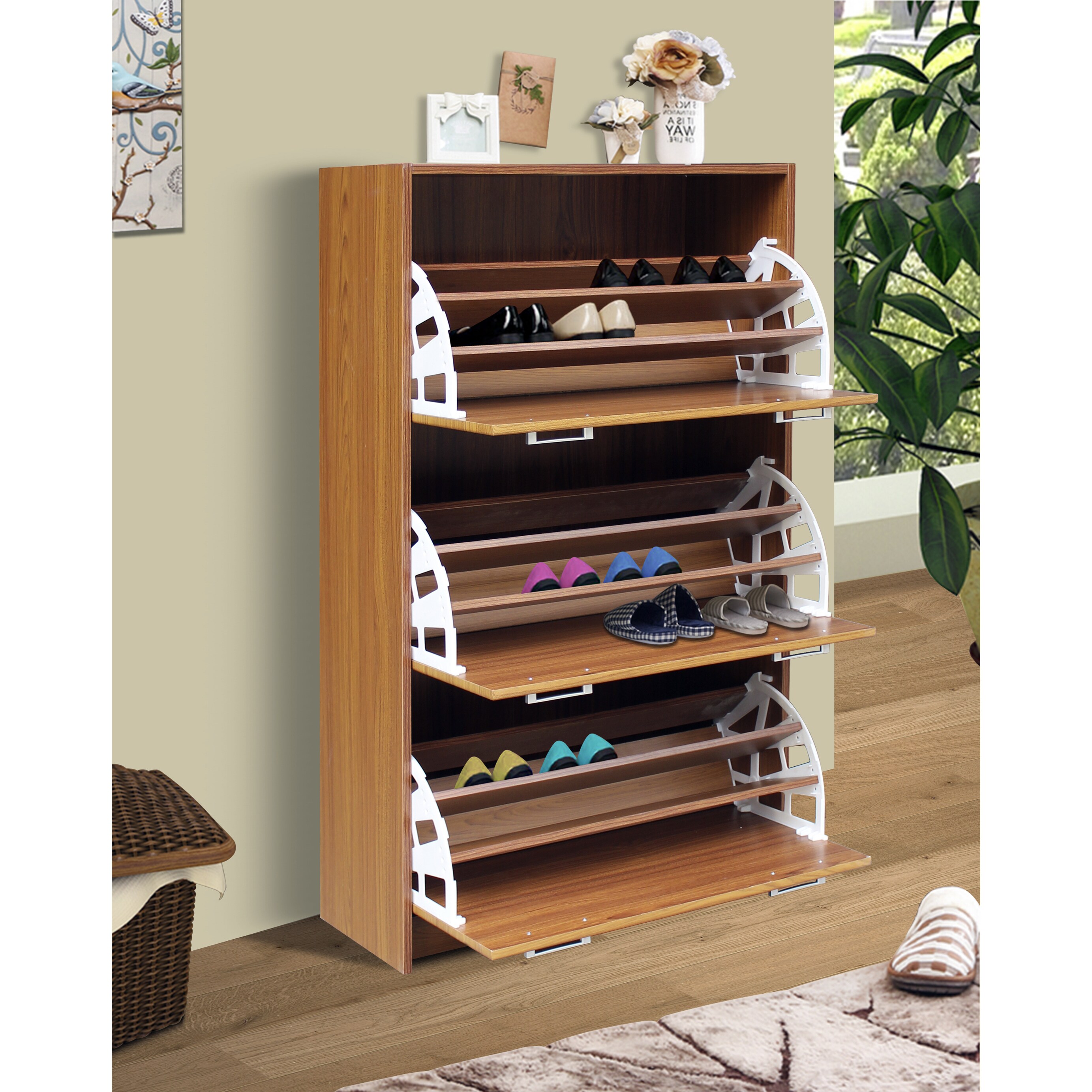 Deluxe Triple Shoe Cabinet - - 12431461 - Mycitystee