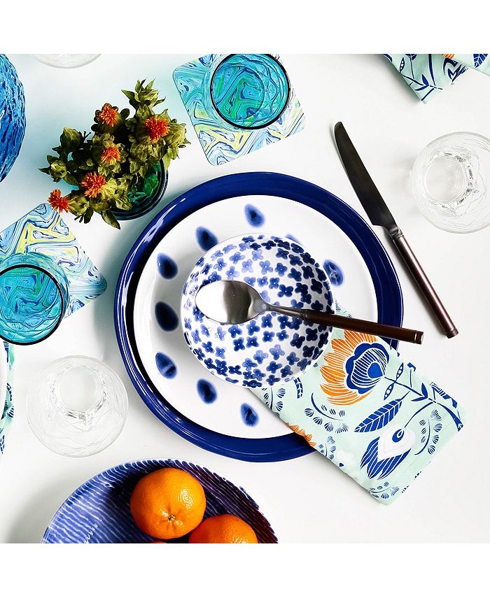 VIETRI Santorini Dot Salad Plate - Mycitystee