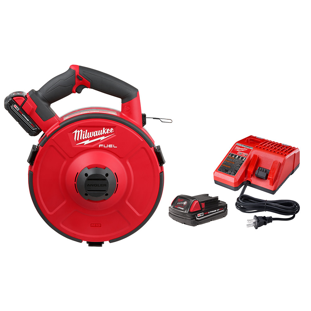 Milwaukee M18 FUEL Angler 240' Steel Pulling Fish Tape Kit 2873B-22 from Milwaukee - Mycitystee