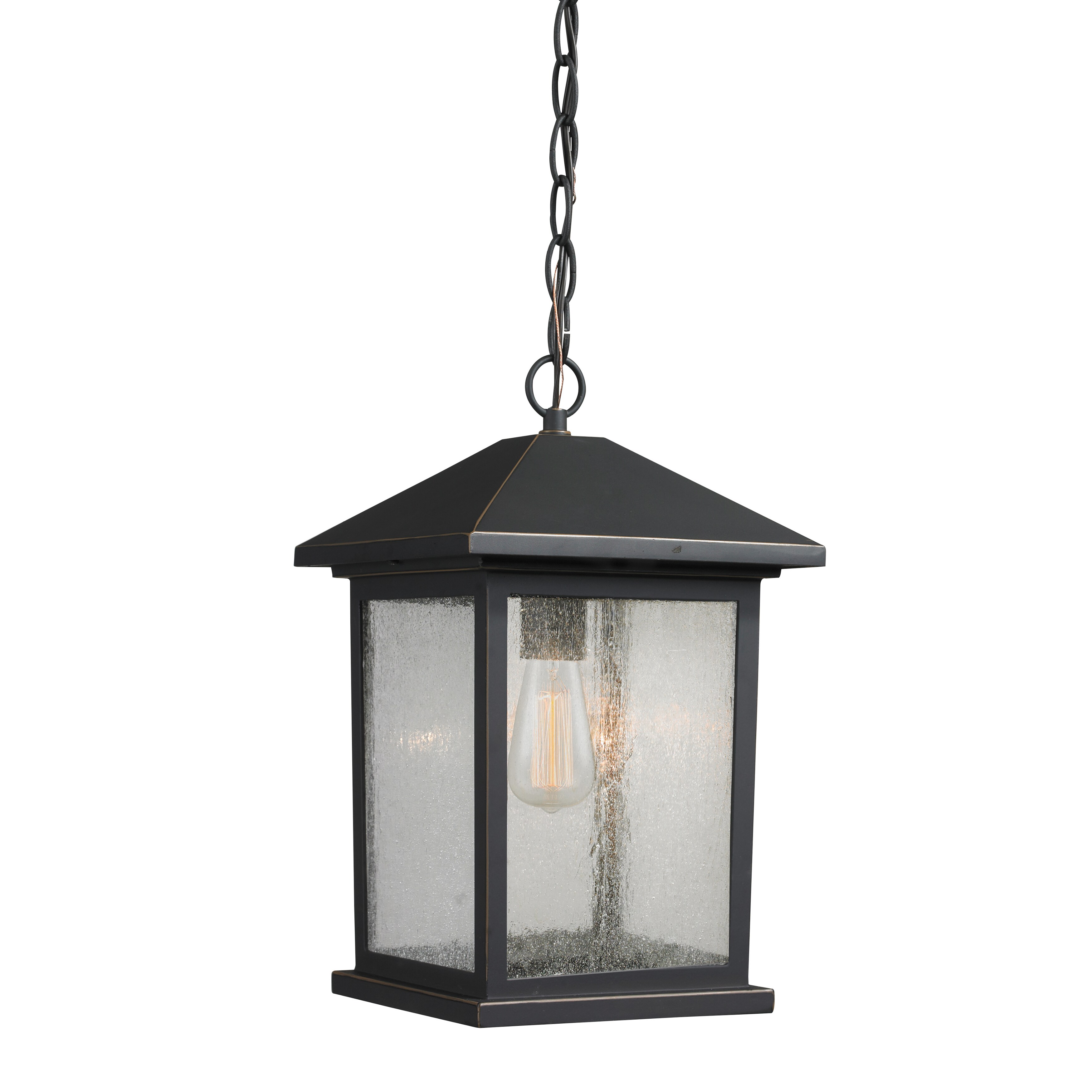 Avery Home Lighting Portland 1-light Oil Rubbed Bronze Outdoor Pendant Light - Mycitystee