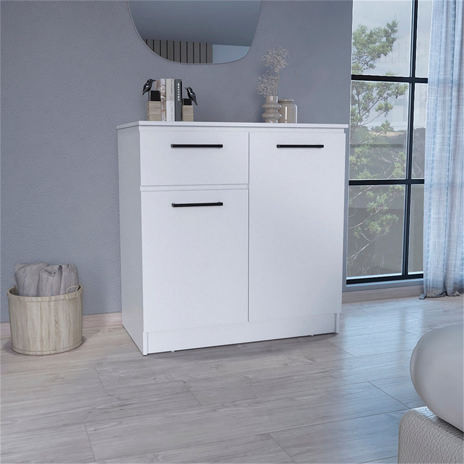 Dresser with 2-Door Cabinets and Drawer - - 37862863 - Mycitystee