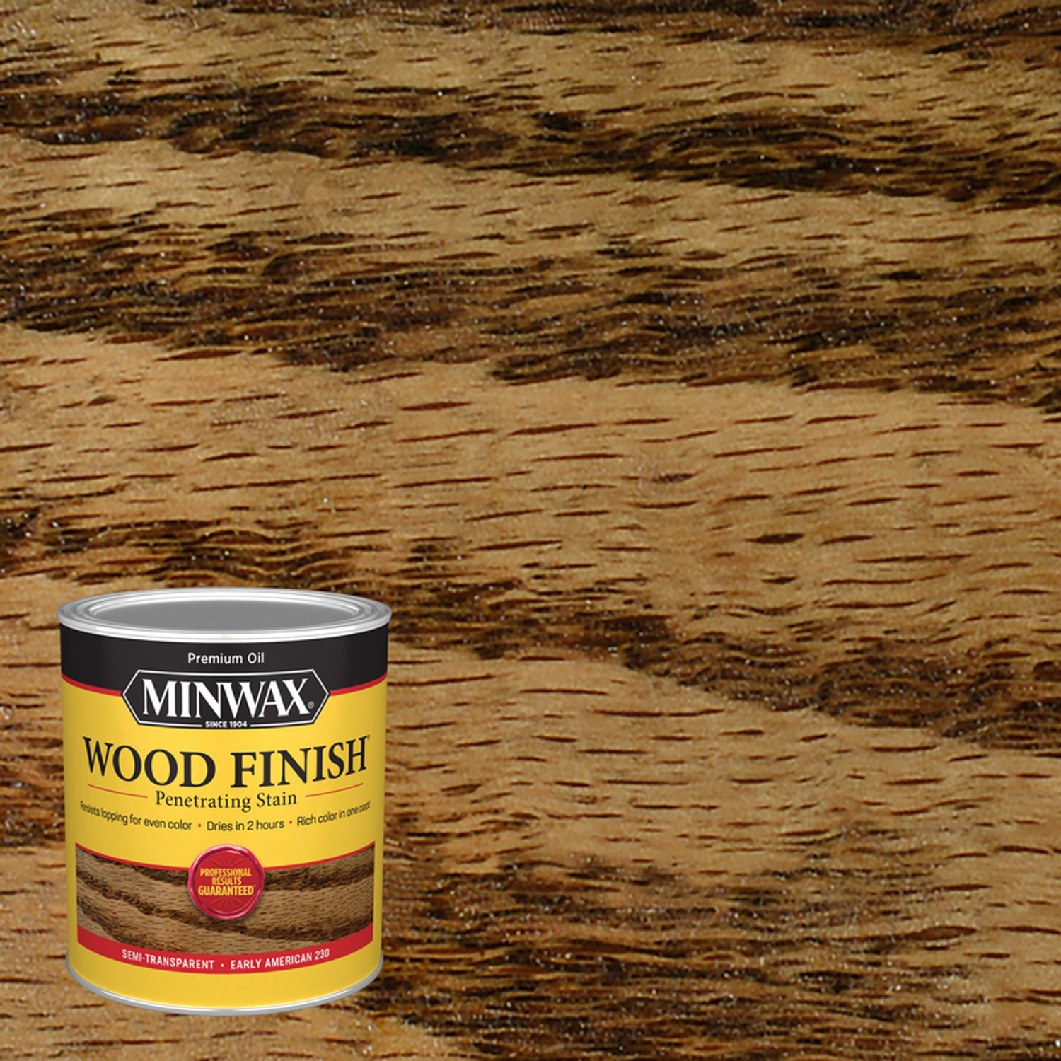 Minwax Wood Finish Semi-Transparent Early American Oil-Based Penetrating Wood Stain 1 qt - Mycitystee