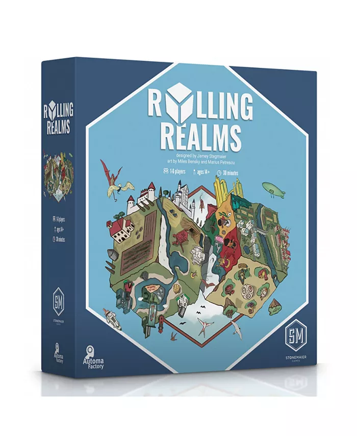 Pioupiou Rolling Realms Strategy Board Game - A Roll and Write Stone Maier Game， 105 Piece - Mycitystee