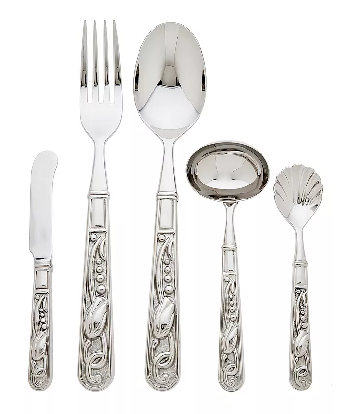 Ricci Argentieri Ricci Primavera 5 Piece Hostess Set - Mycitystee
