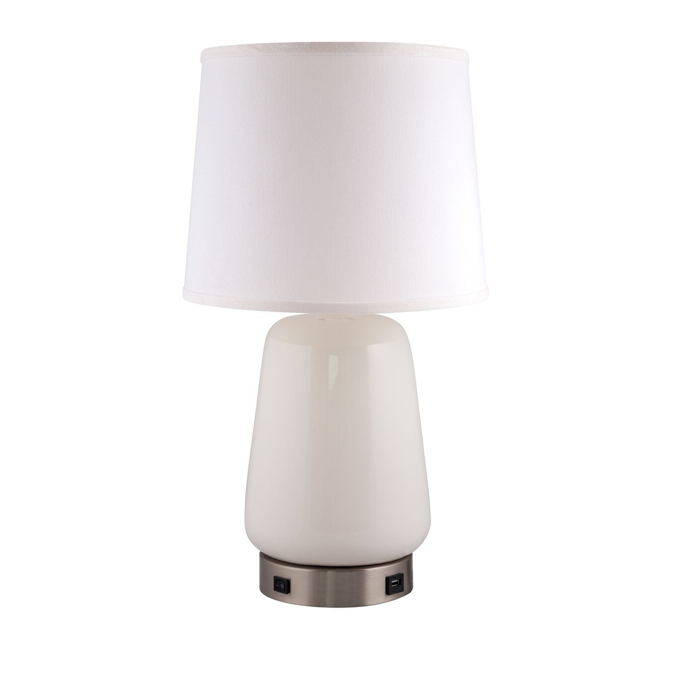 RiverCeramic? Gum Drop Lamp with USB Base white - Mycitystee