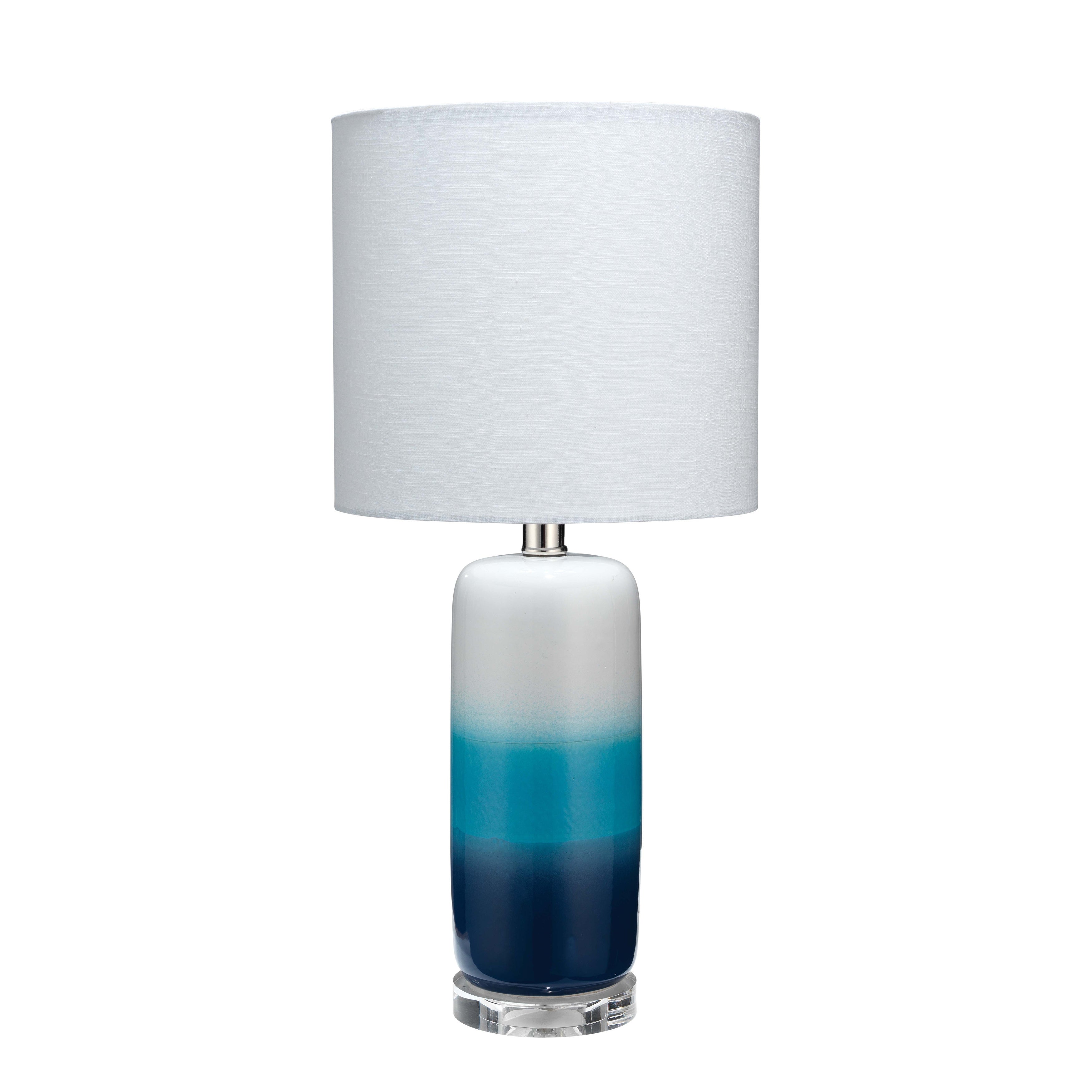 Alden Décor Hudson Ceramic Table Lamp， Blue - Mycitystee