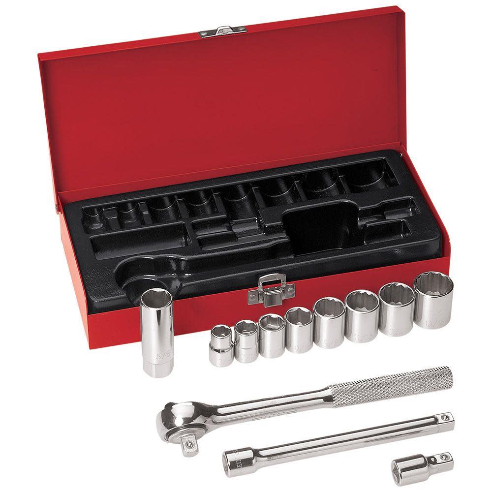 3/8 Drive Socket Wrench Set， 12 Pc - Mycitystee