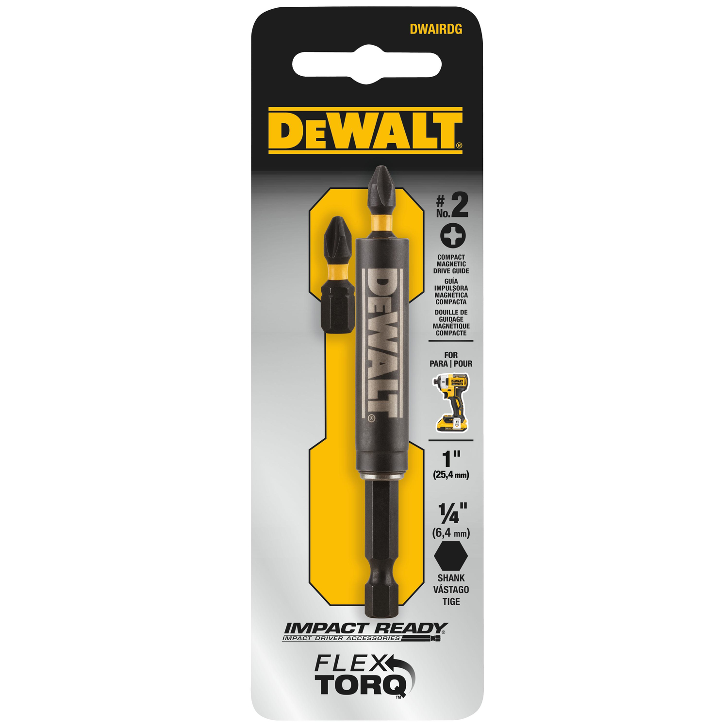 DeWalt Impact Ready Phillips 1 in. X 3 in. L Drive Guide 3 pc - Mycitystee