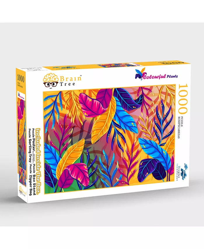 Brain Tree Games Colorful Plant 1000 Piece Jigsaw Puzzle - Mycitystee