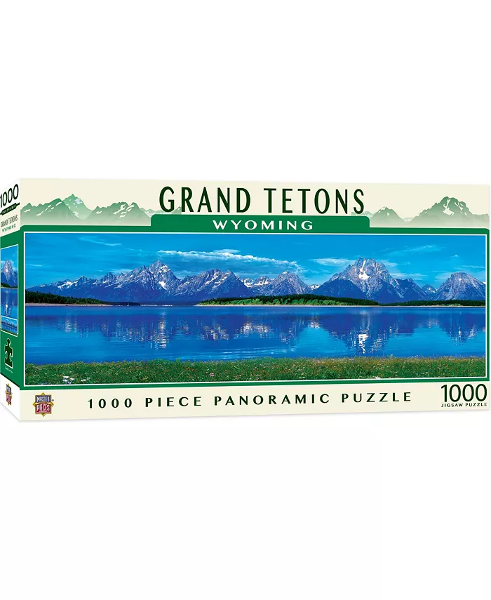 MasterPieces Puzzles American Vista Panoramic - Grand Teton National Park 1000 Piece Puzzle - Mycitystee