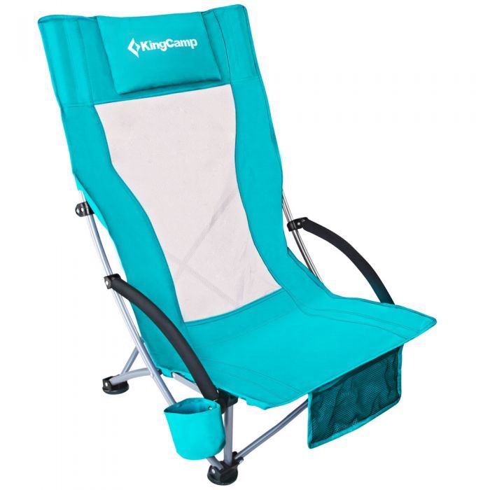 KingCamp High Mesh Back Low Sling Beach Chairs-BRoadout - Mycitystee
