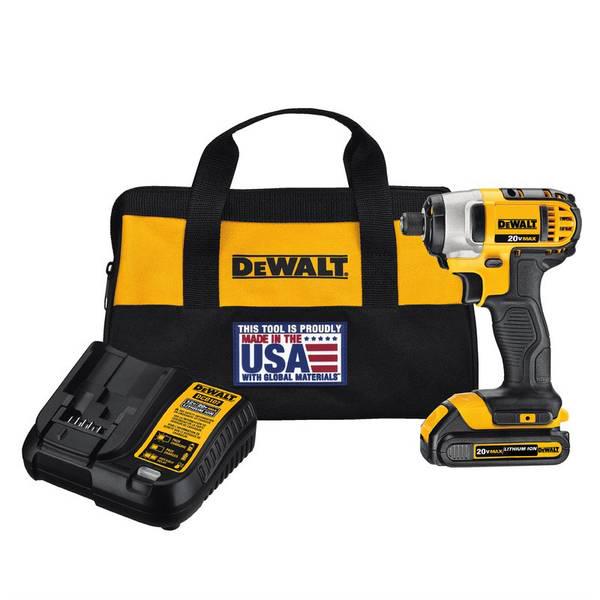 DEWALT  20V MAX 1/4 Impact Driver Kit - Mycitystee