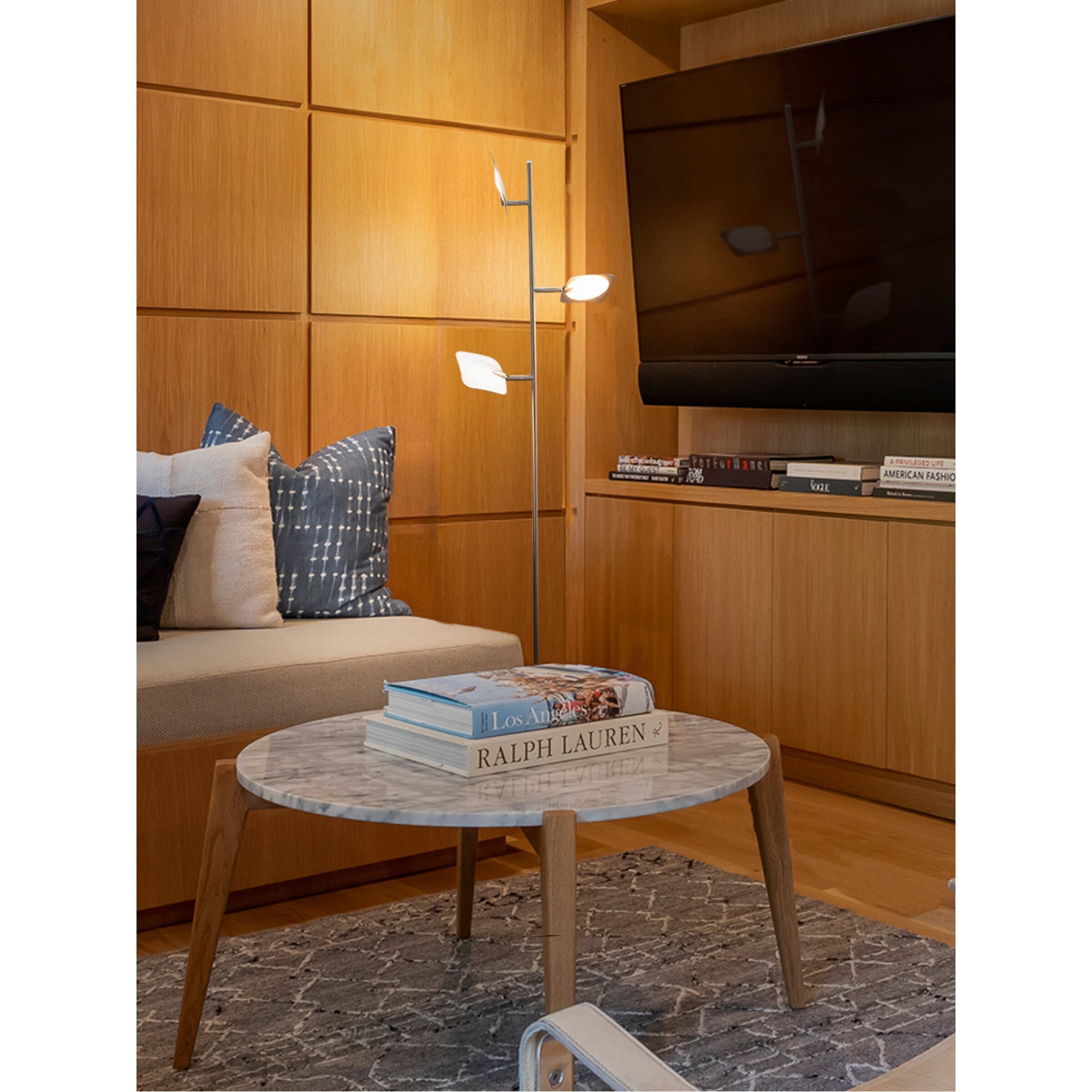 Brightech Tree LED Floor Lamp - Silver - Mycitystee
