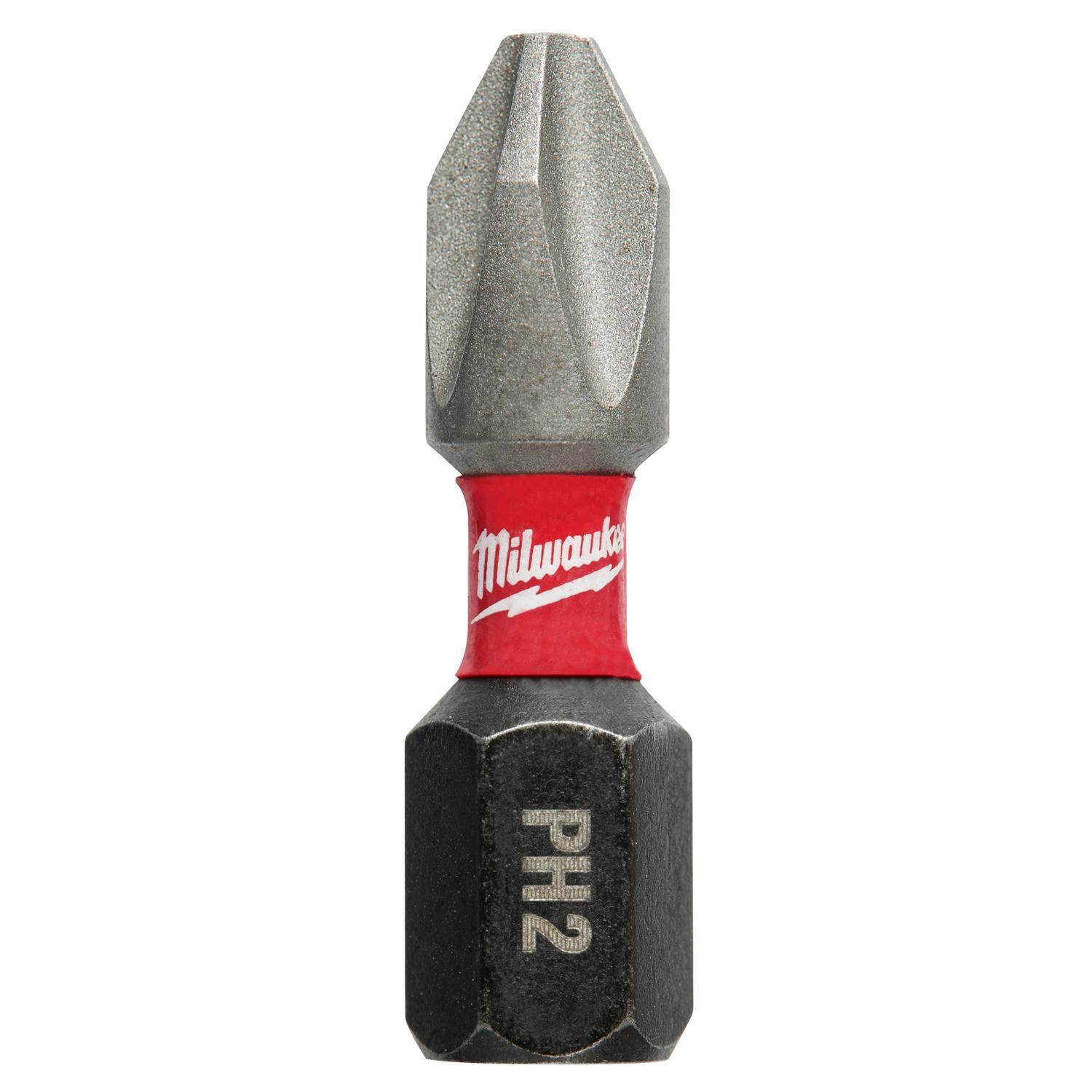 Milwaukee Shockwave Phillips #2 X 1 in. L Screwdriver Bit Steel 5 pk - Mycitystee