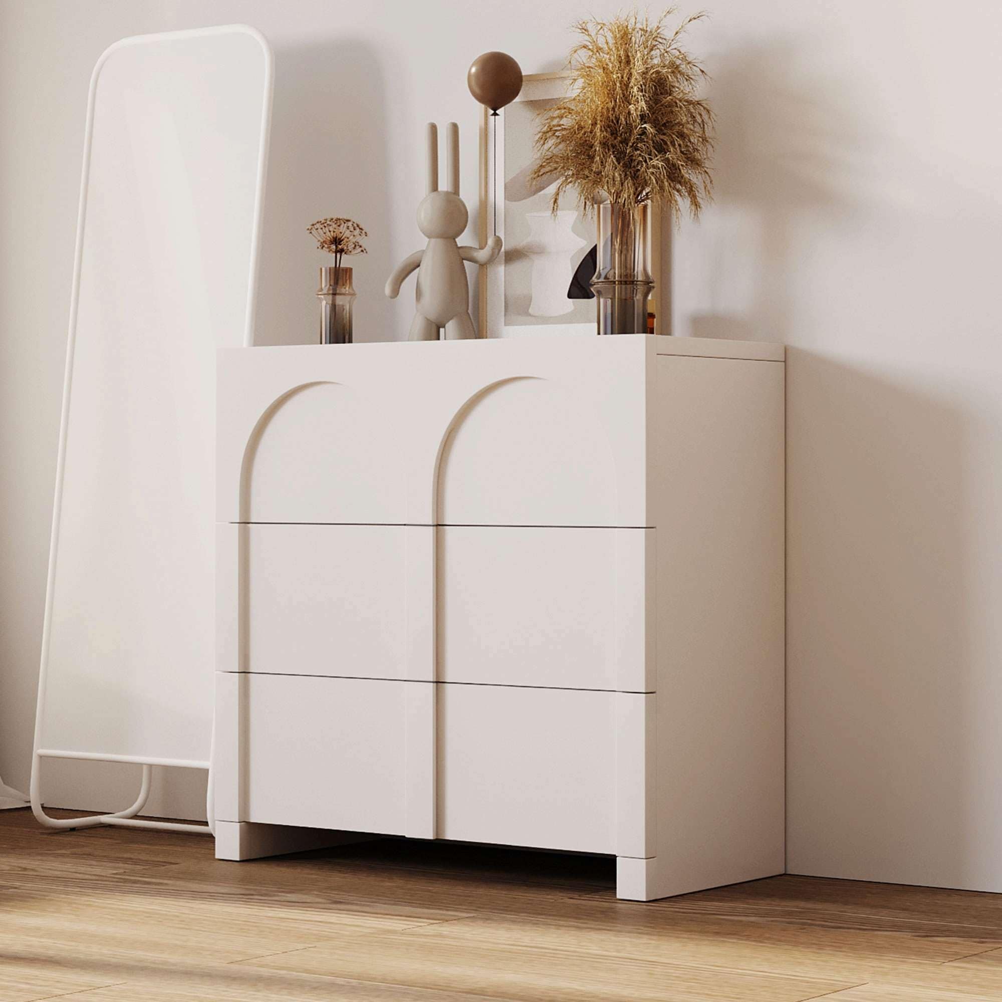 Modern Three-Drawer Chest Ample Storage Spaces - - 37702910 - Mycitystee