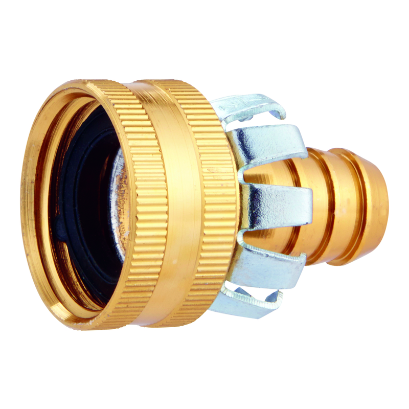 Ace 1/2 in. Metal Threaded Female Clinch Hose Mender Clamp - Mycitystee