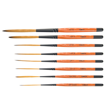 Andrew Mack Drag'n Fly By Ted Turner 8 Brush Set Sizes 0000-5 - Mycitystee