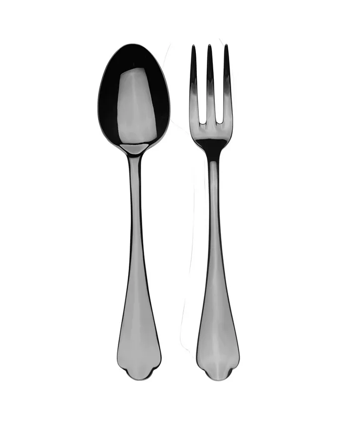 Mepra Dolce Vita Hostess Mirror Oro Flatware Set， 2 Piece - Mycitystee