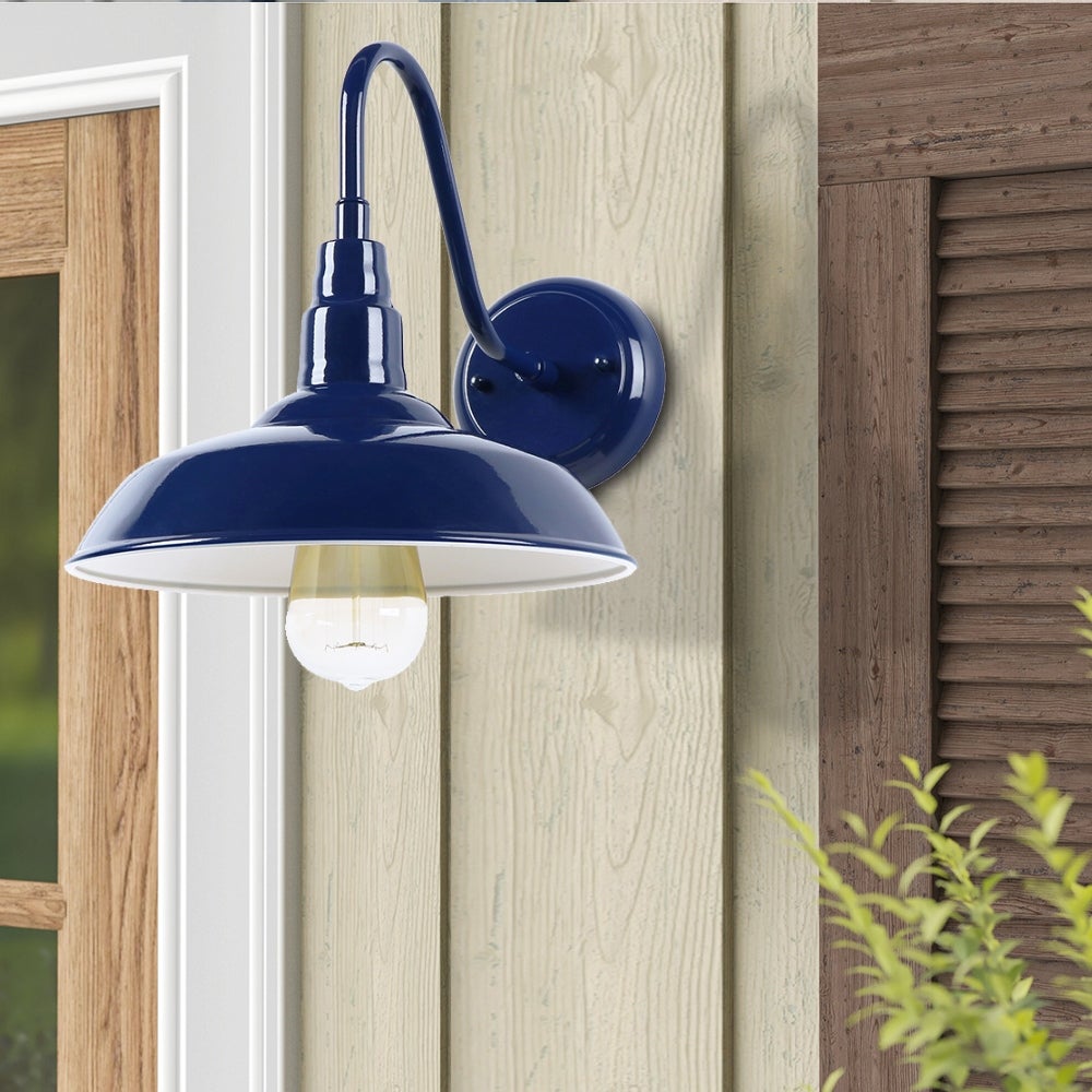 Dulce 1 Light Outdoor Wall Lighting Blue Finish Shopping - The Best Deals on Outdoor Barn Lights | 38527006 - Mycitystee
