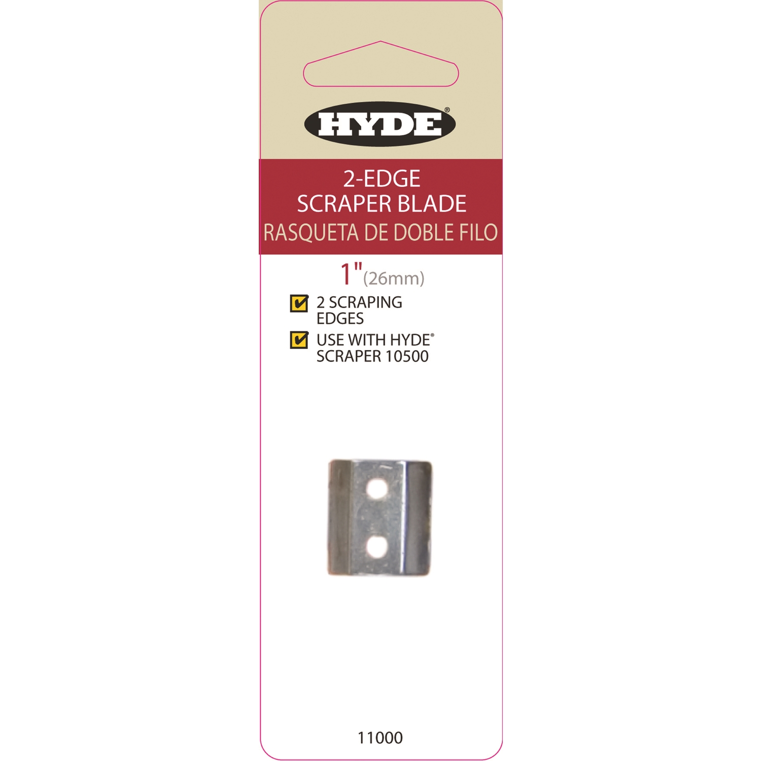 Hyde 1 in. W High Carbon Steel Double Edge Scraper Blade - Mycitystee