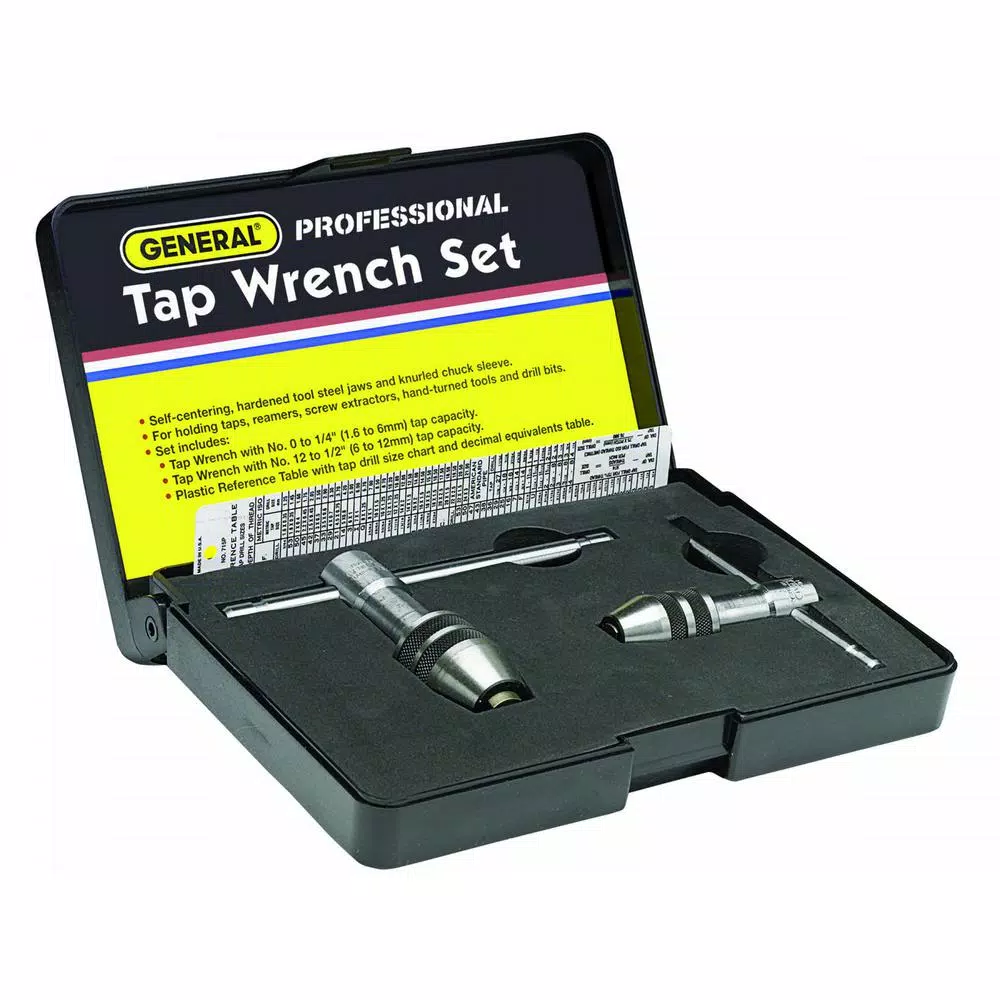 General Tools Professional Tap Wrench Set and#8211; XDC Depot - Mycitystee