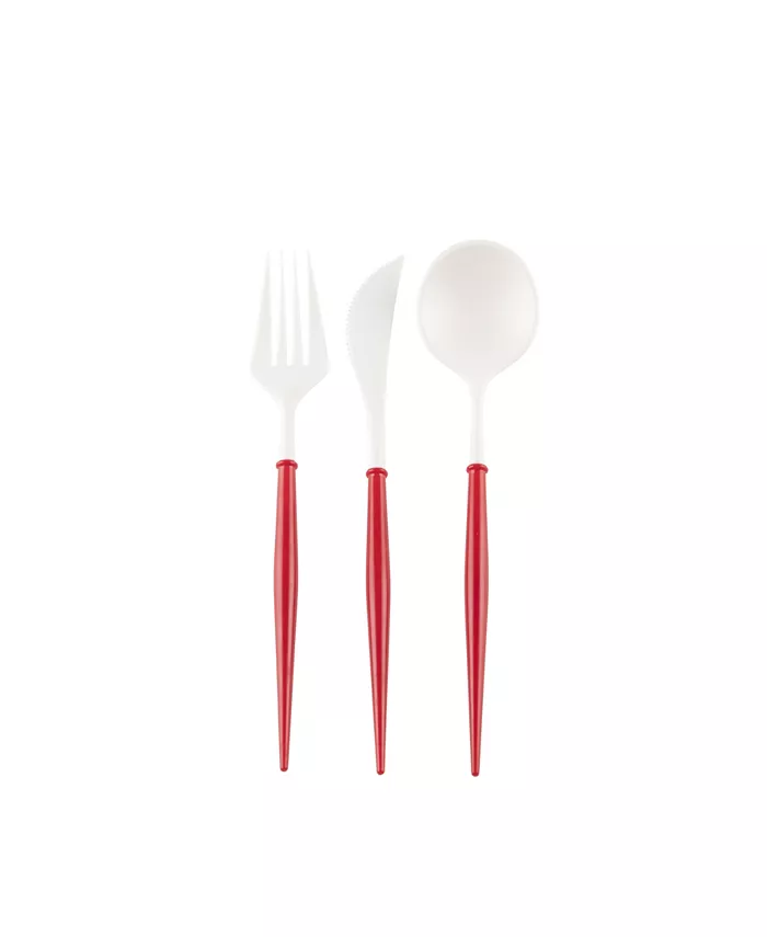 Sophistiplate Cutlery Handle Plastic  Set of 48 - Mycitystee