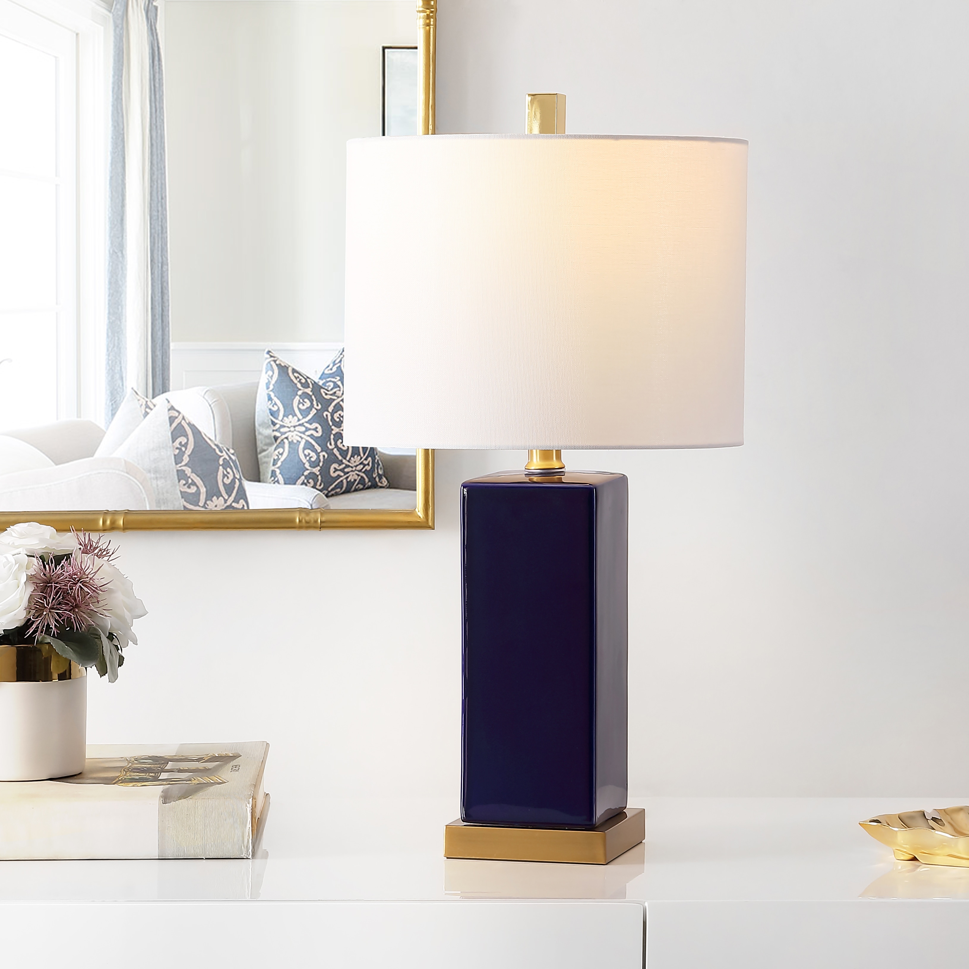 SAFAVIEH Lighting 22-inch Wendi Ceramic Table Lamp - 12