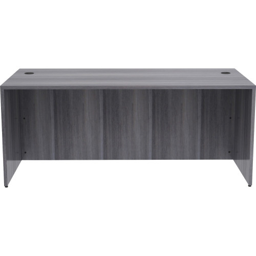 Lorell Weathered Charcoal Laminate Desking Desk Shell (69550) - Mycitystee