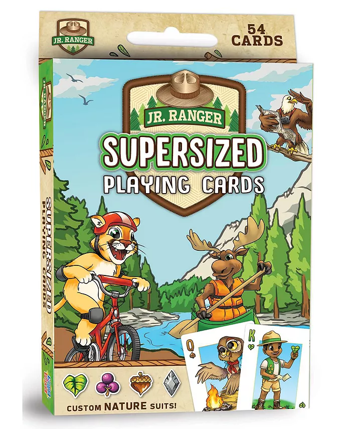 MasterPieces Puzzles MasterPieces Kids Games - Jr Ranger - Supersized Playing Cards - Mycitystee