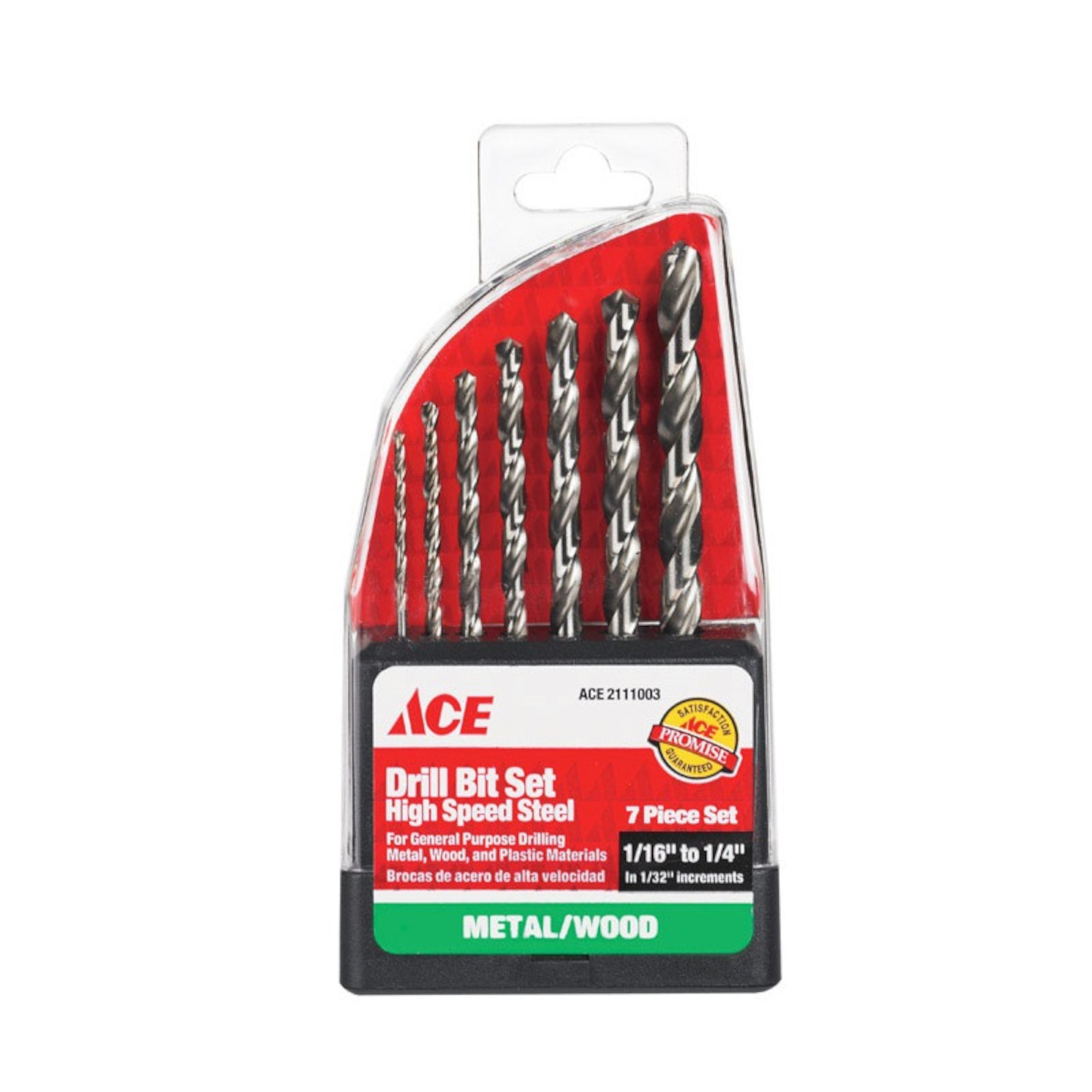 Ace High Speed Steel Drill Bit Set 7 pc - Mycitystee