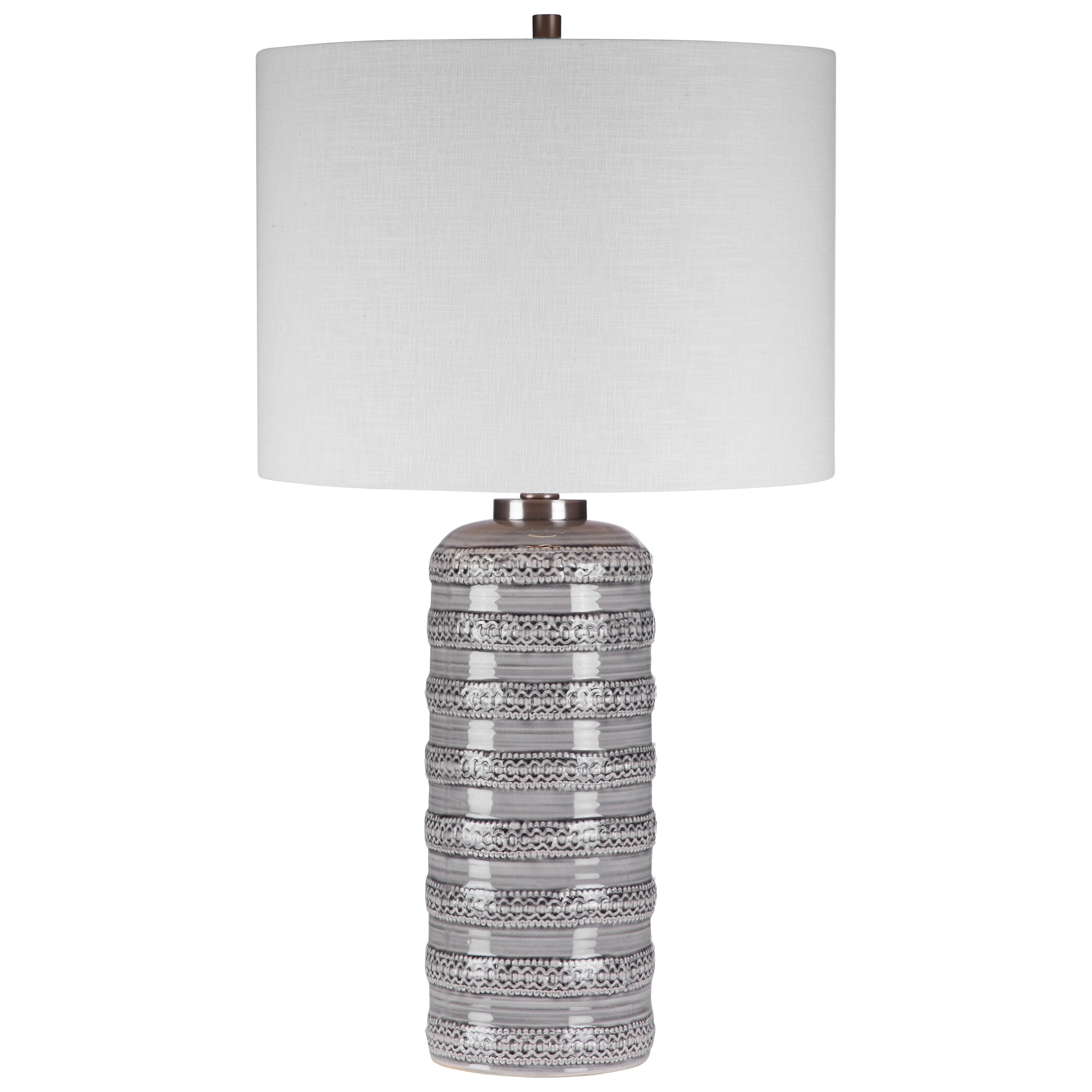Uttermost Alenon Light Grey Table Lamp - Mycitystee