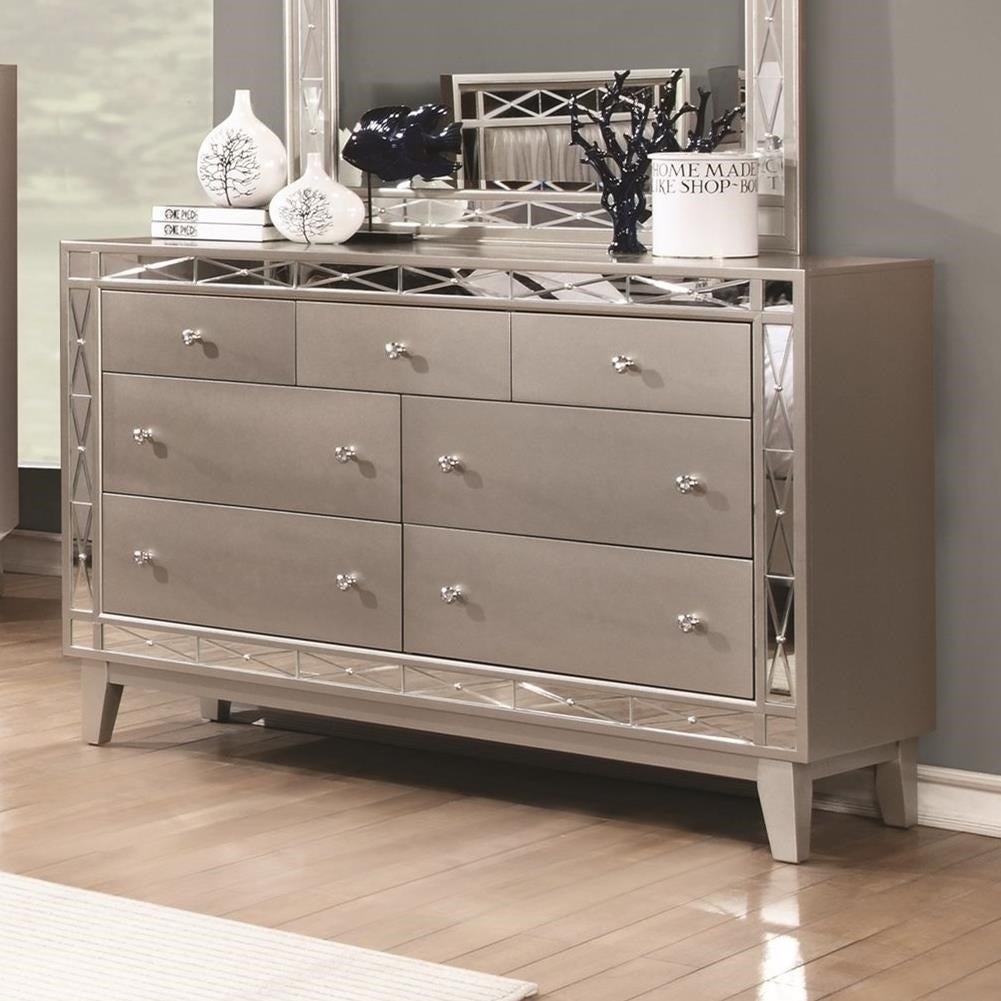 Harlow Metallic Mercury 7-drawer Dresser - - 27869779 - Mycitystee
