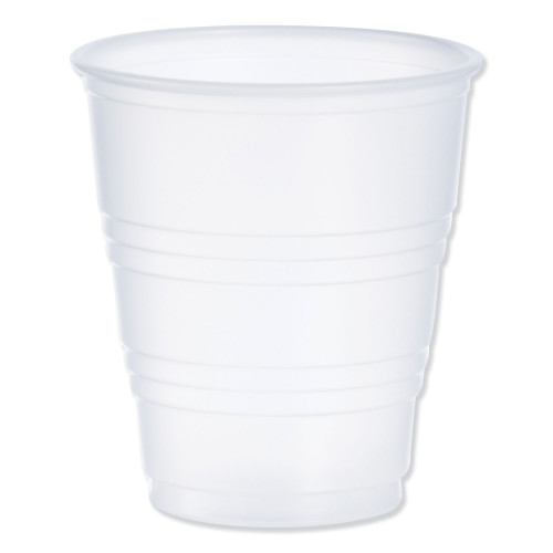 Dart High-Impact Polystyrene Cold Cups， 5 oz， Translucent， 100 Cups/Sleeve， 25 Sleeves/Carton (Y5CT) - Mycitystee